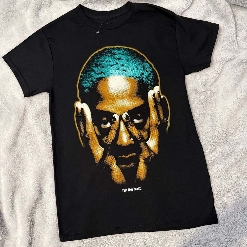 Rodman Apparel Dennis Rodman I'm The Best T-Shirt Small Black - NEW